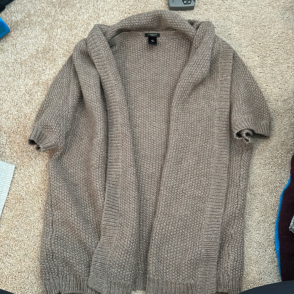 Ann Taylor open cardigan brown
